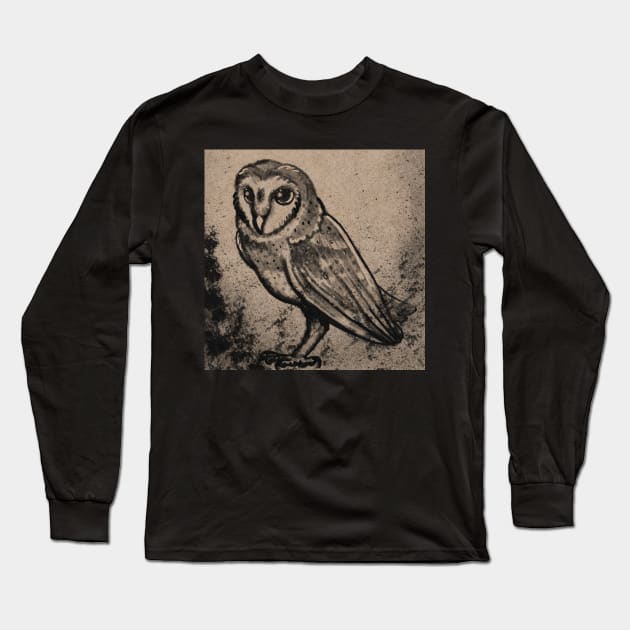 The Owls Are Not What They Seem Long Sleeve T-Shirt by MondoDellamorto